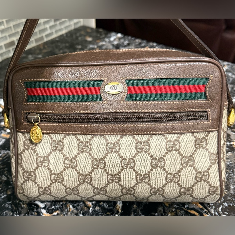 GUCCI Ophidia Sherryline Shoulder Bag w/COA